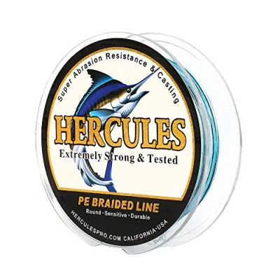 Abbildung von HERCULES Super Cast 100m 2000m Yards Geflochtene Angelschnur 10lb 300lb Test für Salzwasser Süßwasser PE Geflecht Fischdraht Superline 8 Stränge