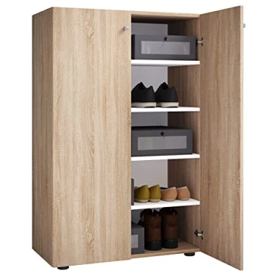 Abbildung von VCM Schuhschrank XL Holz Großer Schuhkommode Lona 5 (1 St)
