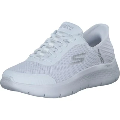 Abbildung von Skechers GO Walk Flex Damen Sneaker, Hands Free Slip Ins mit großem Einstieg, Cremeweiß, 38 EU Weit