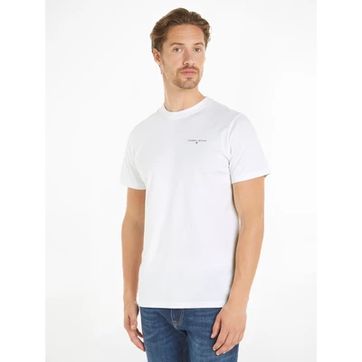 Abbildung von Tommy Jeans SLIM Linear TEE Tshirt basic, Herren, Größe: 56, White