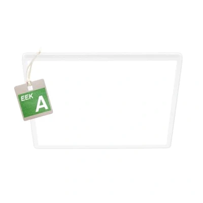 Abbildung von BRILONER EEK A LED Deckenlampe Effizient mit 14W bei 3000lm, ca. 50.000h Licht, flach, indirektes Lampe, Deckenleuchte, Wohnzimmerlampe, Panel, Küchenlampe, 42x42x3 cm, Weiß