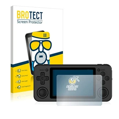 Abbildung von BROTECT Entspiegelungs Schutzglas für Anbernic RG351P Schutz Folie Panzerfolie Glas Matt [Extrem Kratzfest 9H, Anti Reflex, Fingerprint]