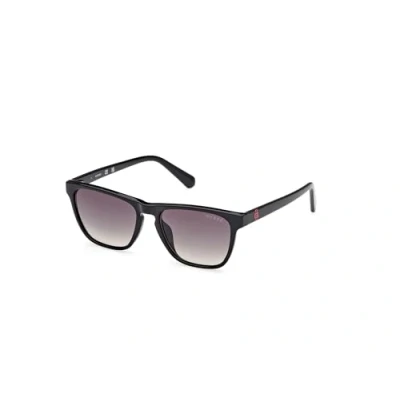 Abbildung von Guess Unisex GU00129 01B Gläser SONNENBRILLEN Injiziert Schwarz Rauch Quadratisch Normal