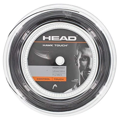 Abbildung von HEAD Unisex Erwachsene Hawk Touch Rolle 120 Tennis Saite, Anthracite, 17
