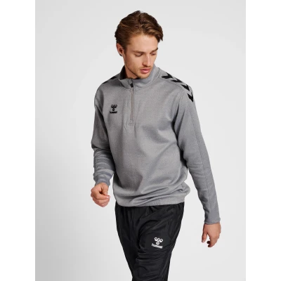 Abbildung von hmlCORE XK HALF ZIP POLY SWEAT, Grau (GREY MELANGE), xxl