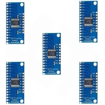 Abbildung von ICQUANZX 5 Stücke 16CH Analog Digital Multiplexer Breakout Board Modul CD74HC4067 CMOS Präzise Für Arduino