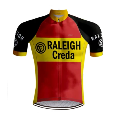 Abbildung von Retro Radtrikot TI Raleigh Rot REDTED