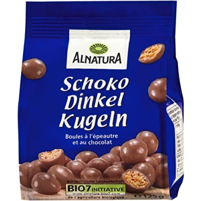 Abbildung von Alnatura Bio Schoko Dinkel Kugeln Vollmilch, 125g