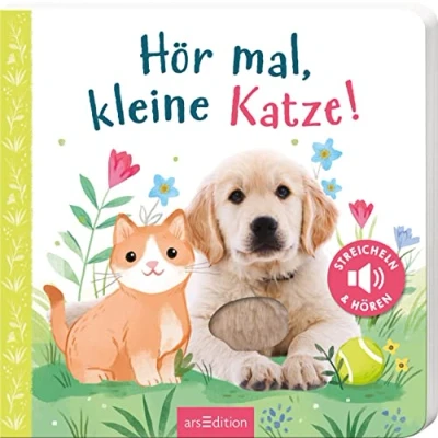 Abbildung von Hör mal, kleine Katze!: Streicheln und hören Hochwertiges Pappbilderbuch mit 5 Sounds Fühlelementen für Kinder ab 18 Monaten