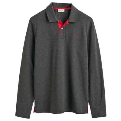 Abbildung von GANT Contrast Rugger Poloshirt, Herren, Größe: Large, Antracit melange