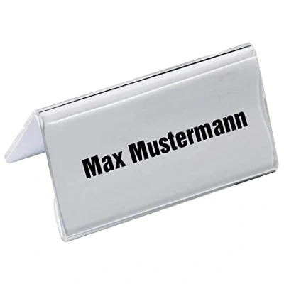 Abbildung von DURABLE Tischnamensschilder transparent 10 cm x 5.2