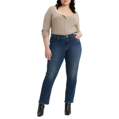 Abbildung von Levi&#039;s Plus 314 Shaping Straight Jeans Leg, Damen, Größe: 54x34, Zealous blue