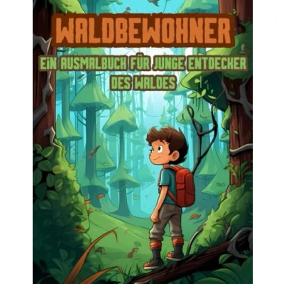 Abbildung von Wald Ausmalbuch: Waldbewohner Ein Ausmalbuch für Kinder über Waldtiere und die Natur. 80 Ausmalseiten im Alter von 4 10 Jahren. Entdecke Welt der Waldbewohner!
