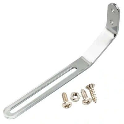 Abbildung von Musiclily Pro Universal Pickguard Bracket Haltebügel für Archtop Jazz Hollow Body Gitarre, Chrom