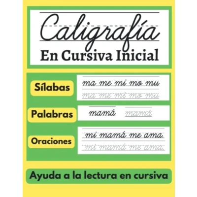 Abbildung von Caligrafía en Cursiva Inicial: Libro para aprender a repasar y escribir letras, palabras oraciones; cuaderno de trabajo afianzar la lectura ... más (Libros didácticos niños español)
