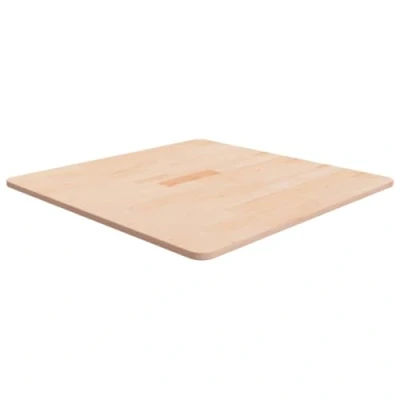 Abbildung von vidaXL Tischplatte Quadratisch Massivholzplatte Eichenplatte Holzplatte Platte Ersatztischplatte 70x70x1,5cm Eichenholz Unbehandelt