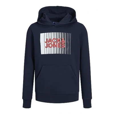 Abbildung von Jack &amp; Jones Junior Jjecorp LOGO HOOD PLAY Kapuzenpullover für Kinder, Größe: 164, Navy blazer
