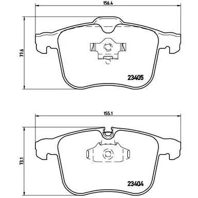 Abbildung von BREMBO P 59 046 Bremsbelagsatz PRIME LINE Ring für Verschleißwarnanzeiger vorbereitet mit Kolbenclip Zubehör OPEL: Vectra C CC, Signum CC