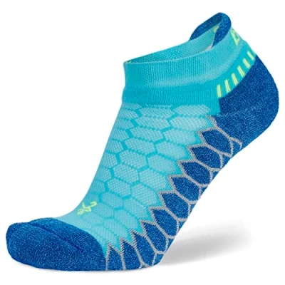 Abbildung von Balega Unisex Silver Antimicrobial No show Compression Fit Laufsocken, Cobalt, Medium, EU Größe 40 42.5