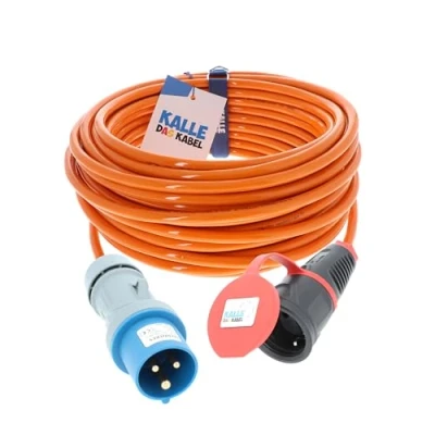 Abbildung von CEE Adapterleitung Kalle Blue Extreme Signal auf SCHUKO 3G 2,5mm² 5 Meter