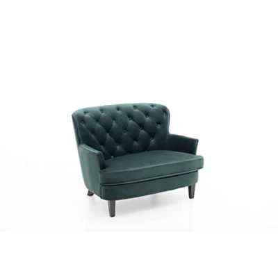 Abbildung von Atlantic Home Collection Leo Loveseats, Massivholz, 02 Grün, XXL Sessel