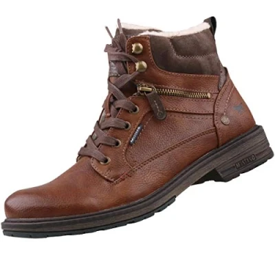 Abbildung von Mustang Schnürstiefelette, Herren, Größe: 46, Schoko Schuhe