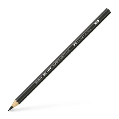 Abbildung von 6 x Faber Castell Bleistift Graphit Aquarelle 6B