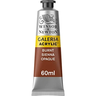 Abbildung von Winsor &amp; Newton 2120077 Galeria Acrylfarbe, hohe Pigmentierung, lichtecht, buttrige Konsistenz, 60 ml Tube Siena Gebrannt Opak