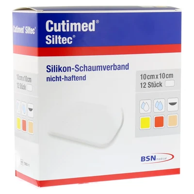 Abbildung von Cutimed Siltec Schaumverb.10x10 cm nicht 12 St