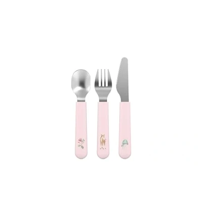 Abbildung von Mepal 3 teiliges Kinderbesteck Set Mio Little Dutch Fairy Garden Ab 12 Monate Inklusive Messer, Gabel &amp; Löffel