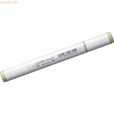 Abbildung von COPIC Sketch Marker Typ G 21, Lime Green, professioneller Pinselmarker, mit einer Super Brush Spitze und Medium Broad
