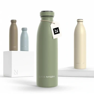 Abbildung von LARS NYSØM Isolierflasche Ren, BPA Freie Thermosflasche 350ml 500ml 750ml 1l 1,5l