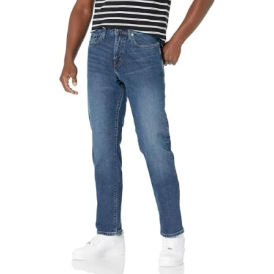 Abbildung von Amazon Essentials Herren Stretchjeans, athletische Passform, Mittlere Waschung, 36W / 34L