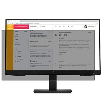 Abbildung von Vaxson Anti Spy Schutzfolie kompatibel mit HP P24h G4 23.8&quot; Display Monitor folie folien Displayschutzfolie （ nicht Panzer Schutz Glas SchutzGlas PanzerGlas ） Update