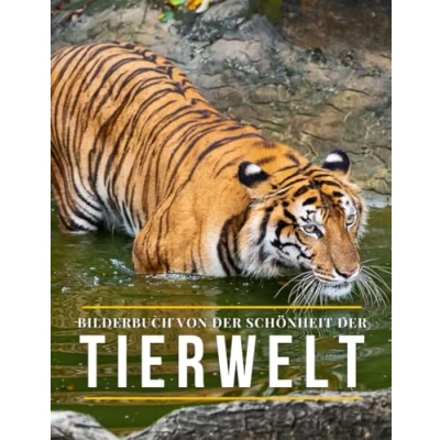 Abbildung von Bilderbuch von Der Schönheit Tierwelt: Ein Fotobuch mit Wildtrieren zur Unterstützung des Gedächtnisses Senioren und Erwachsenen Demenz oder Alzheimer.