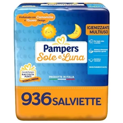 Abbildung von Pampers Tücher Sonne und Mond mit Kamille neuem Design, 936