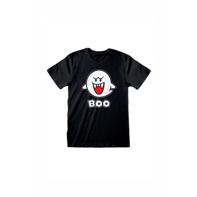 Abbildung von Henry Tiger Nintendo Super Mario BOO Tshirt print, Herren, Größe: Small, Black