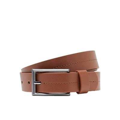 Abbildung von Jack &amp; Jones Herren JACVILLUM Belt Gürtel, Cognac, 80