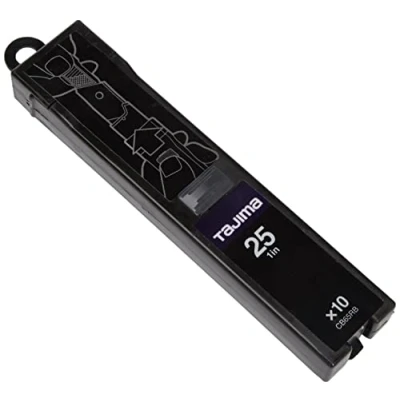 Abbildung von Tajima PREMIUM 25 mm schwarz beschichtete Klinge (10er Pack)
