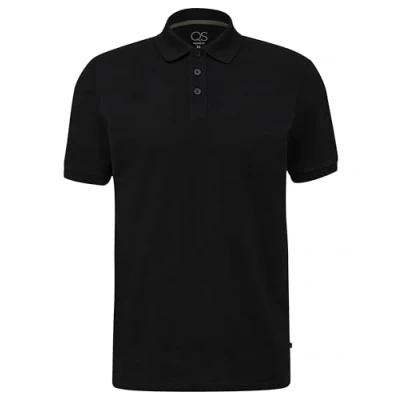 Abbildung von QS IM Basicstil Poloshirt, Herren, Größe: Small, Schwarz