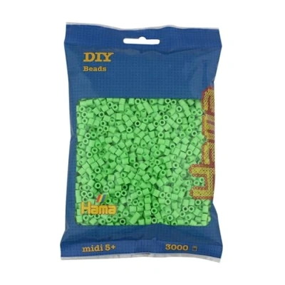 Abbildung von Hama midi perlen 3000pcs pastellgrün