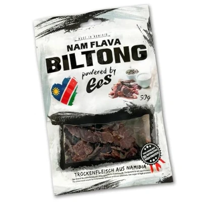 Abbildung von Nam Flava Das Original Biltong aus Namibia 50g (Trockenfleisch/Beef Jerky)