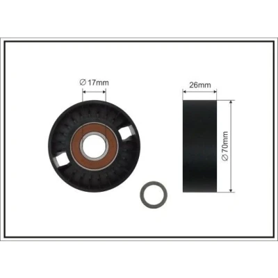 Abbildung von CAFFARO 11 00 SC Spannrolle MERCEDES BENZ: E Klasse Limousine, T modell, C JEEP: GRAND CHEROKEE 2