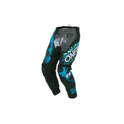 Abbildung von O&#039;NEAL Motocross Hose Enduro außergewöhnliche Bewegungsfreiheit, Vollständig gefüttert, Schutzpolster aus Gummi für Extra Schutz Pants Element Villain Erwachsene Grau Größe 32