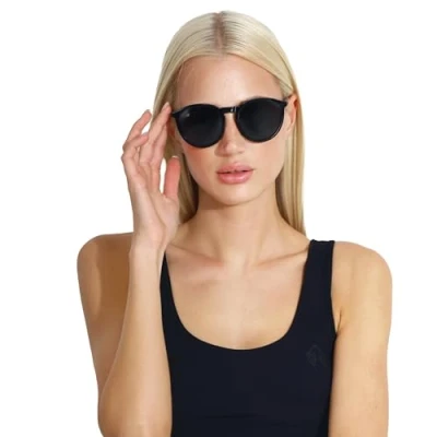 Abbildung von Carlheim Petra DARK Sonnenbrille, Damen, Größe: One Size, Black