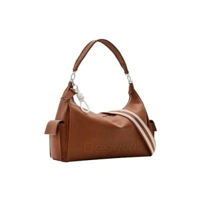 Abbildung von Desigual L LOGO Handtasche, Damen, Größe: One Size, Brown
