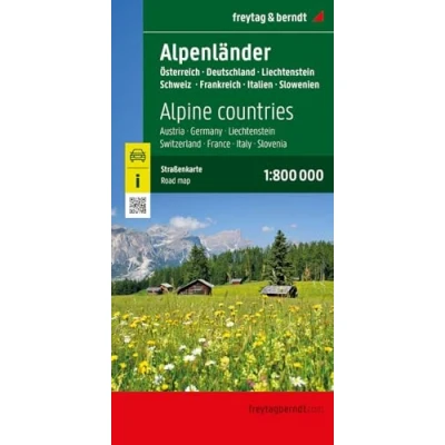 Abbildung von Alpenländer, Straßenkarte 1:800.000, freytag &amp; berndt: Österreich Slowenien Italien Schweiz Frankreich (freytag berndt Auto + Freizeitkarten)