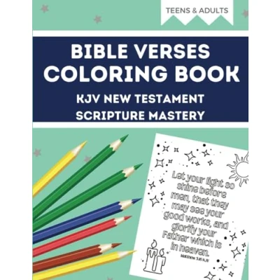 Abbildung von Bible Verses Coloring Book KJV: New Testament Scripture to Color for Teens &amp; Adults