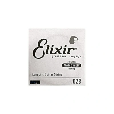 Abbildung von Elixir Gitarrensaite 0.028 (80/20 Bronze, Nanoweb Beschichtung)