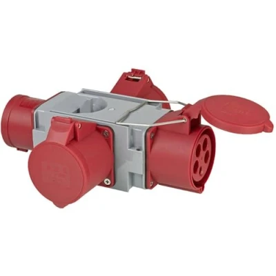 Abbildung von Brennenstuhl 1081670, 400 V, 32 A, Grau, Rot, IP44, 200 mm, 252 mm